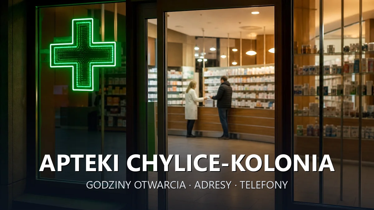 Apteki Chylice-Kolonia, gmina Jaktorów, powiat grodziski - adresy, telefony, godziny otwarcia