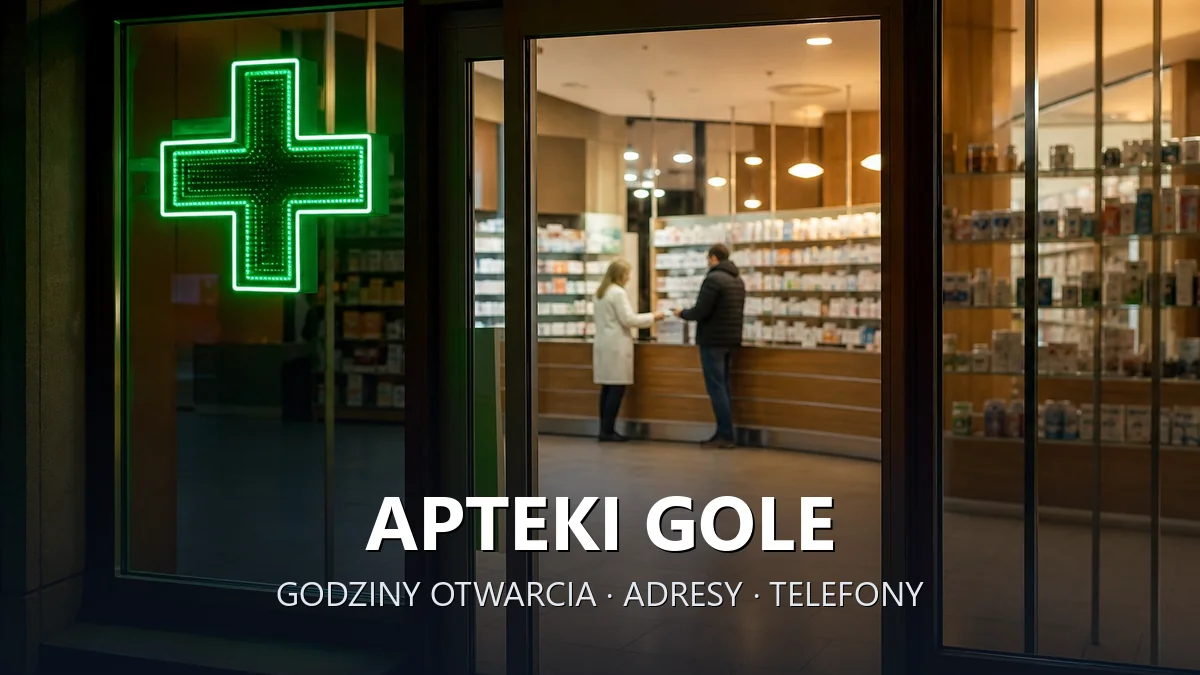 Apteki Gole, gmina Baranów, powiat grodziski - adresy, telefony, godziny otwarcia