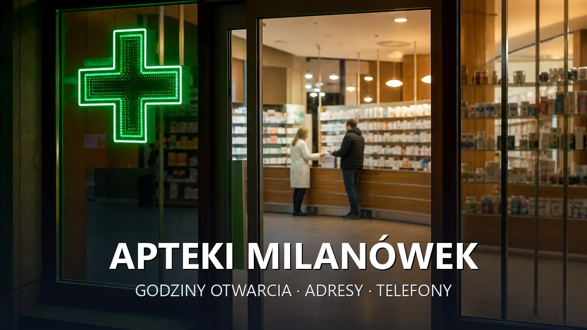 Apteki Milanówek, powiat grodziski - adresy, telefony, godziny otwarcia