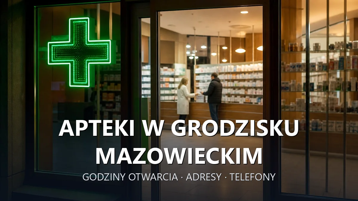 Apteki w Grodzisku Mazowieckim - godziny otwarcia i dyżury