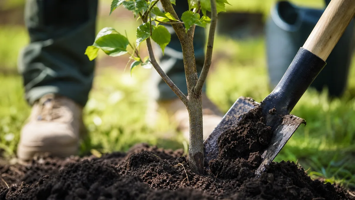 Dąb Tysiąclecia z pamiątkową tabliczką. Uroczystość w Podkowie Leśnej