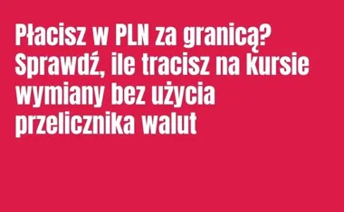 Obraz do artykułu: Płacisz w PLN za granicą? Sprawdź, ile tracisz na kursie wymiany bez użycia przelicznika walut