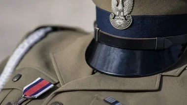 Major Witold Grzybowski na obchodach Bitwy pod Jaktorowem