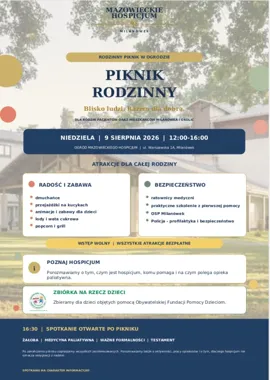 Obraz do artykułu: Piknik w hospicjum? W Milanówku chcą pokazać miejsce, o którym wciąż wiemy za mało