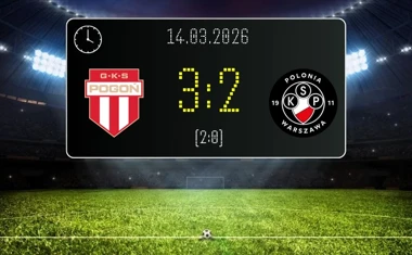 [PIŁKA NOŻNA] Pogoń Grodzisk Mazowiecki – Polonia Warszawa 3:2 – Walka o punkty w Betclic 1. lidze