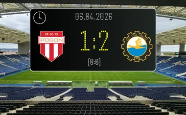 [PIŁKA NOŻNA] Pogoń Grodzisk Mazowiecki – Stal Mielec 1:2 w 27. kolejce Betclic 1. ligi – goście skuteczniejsi po przerwie