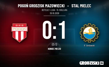 [PIŁKA NOŻNA] Pogoń Grodzisk Mazowiecki – Stal Mielec 0:1. Lider Betclic 1. ligi znów bez punktów