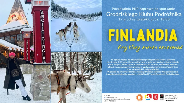 Grafika promocyjna wydarzenia Finlandia – kraj, który zaraża szczęściem