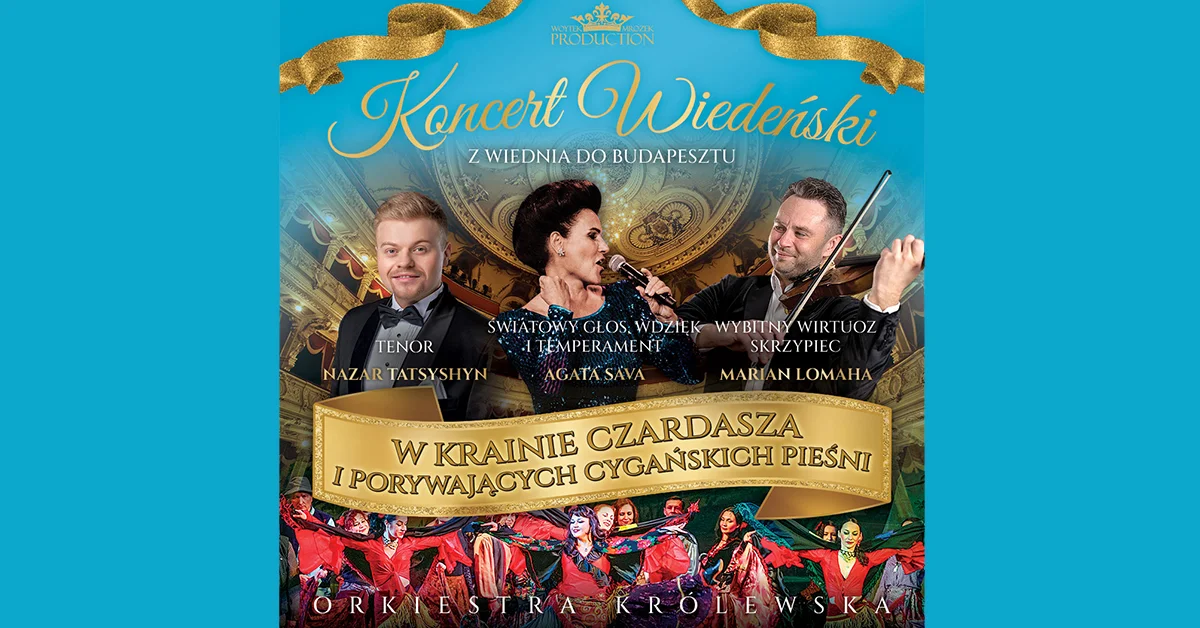 Grafika promocyjna wydarzenia Koncert muzyki klasycznej i cygańskiej w Grodzisku Mazowieckim