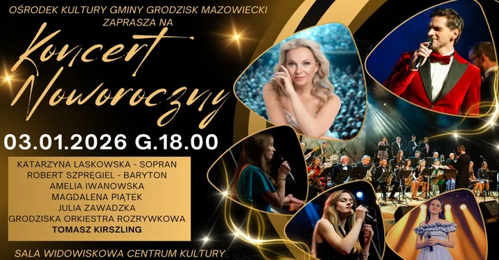 Grafika promocyjna wydarzenia Koncert Noworoczny — muzyczny start 2026 w Grodzisku