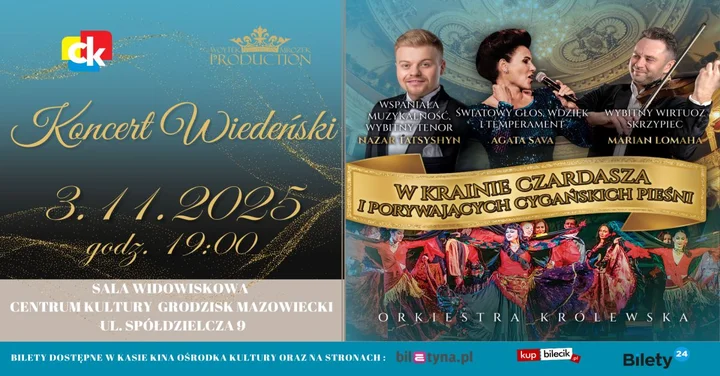 Grafika promocyjna wydarzenia Koncert Wiedeński „W Krainie Czardasza” — wieczór w rytmach Wiednia i Budapesztu
