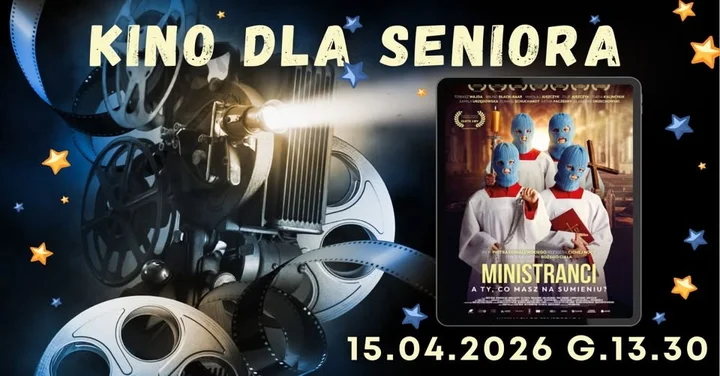 Grafika promocyjna wydarzenia Ministranci — Kino dla Seniora w Grodzisku Mazowieckim