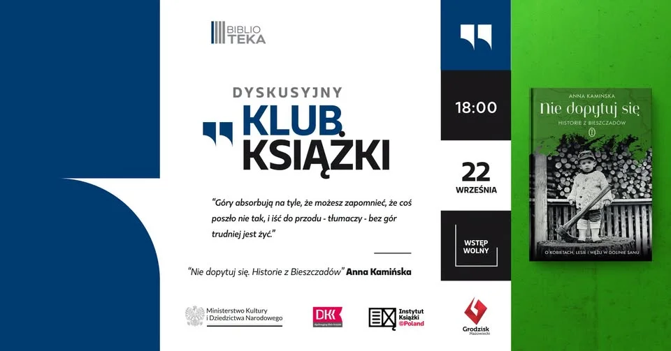 Grafika promocyjna wydarzenia „Nie dopytuj się” – spotkanie DKK