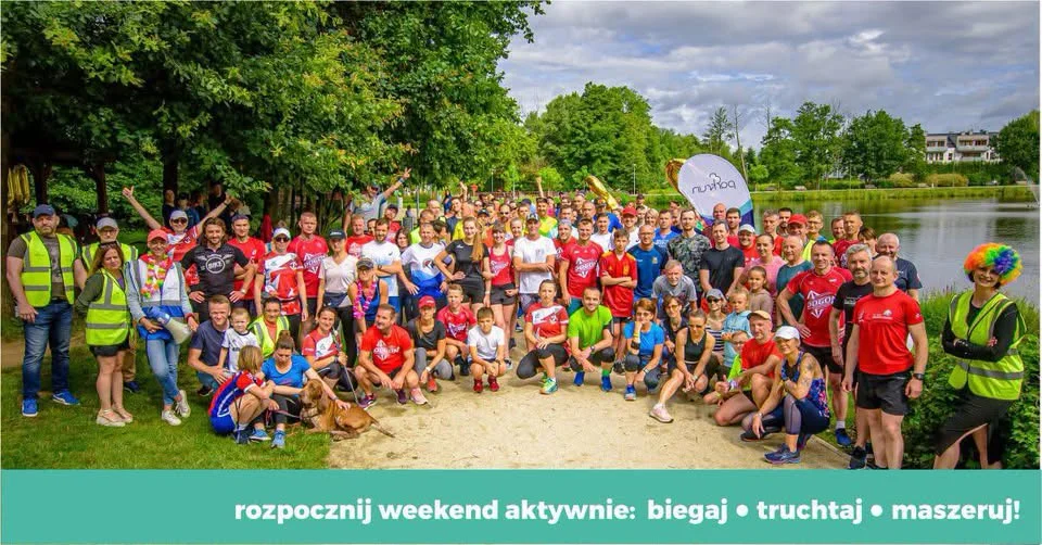 Grafika promocyjna wydarzenia parkrun Grodzisk Mazowiecki: sobotni bieg