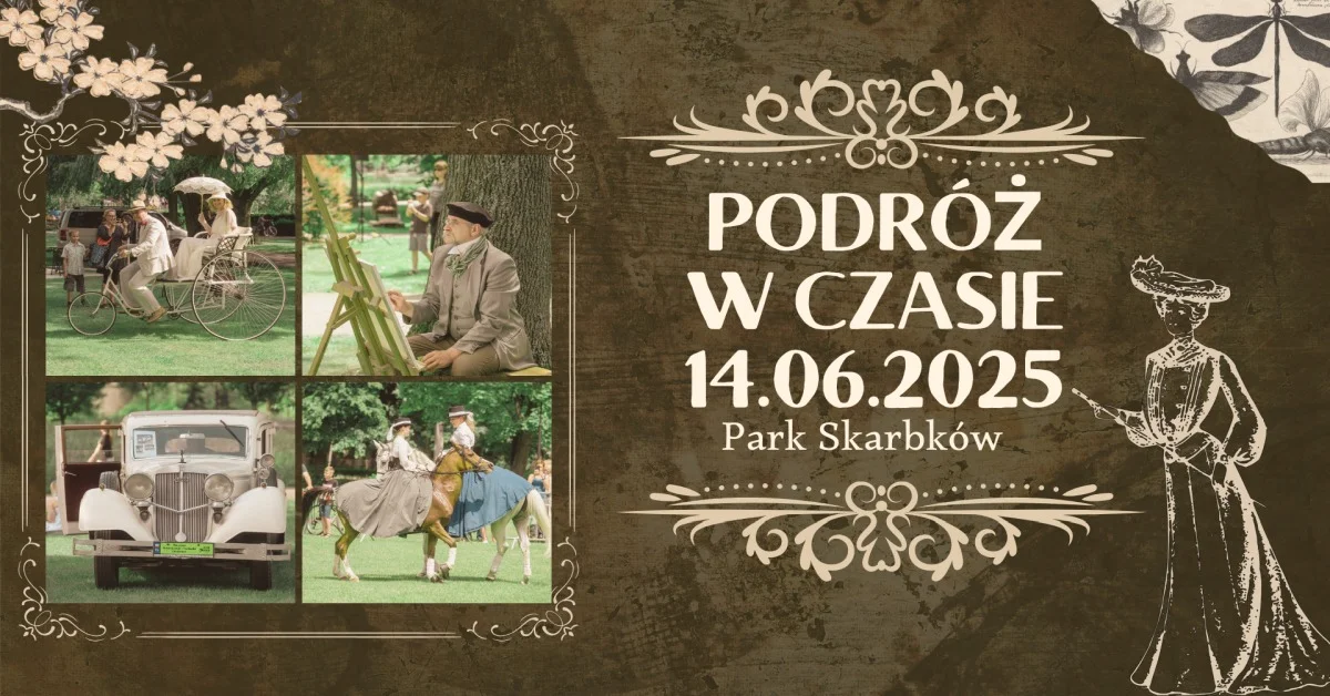 Grafika promocyjna wydarzenia Rekonstrukcja historyczna i atrakcje w Parku Skarbków w Grodzisku Mazowieckim