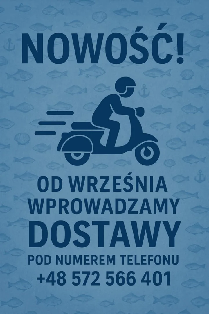 Obrazek przedstawia grafikę promocyjną wydarzenia Nowa usługa dostaw Fish & Chips w Grodzisku Mazowieckim