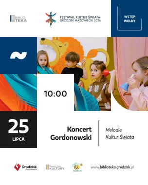 Grafika promocyjna wydarzenia Koncert Gordonowski. Melodie Kultur Świata