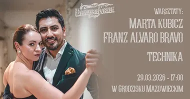 Grafika promocyjna wydarzenia TECHNIKA SOLO z Martą i Alvaro — zajęcia techniki tanga