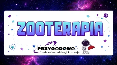 Grafika promocyjna wydarzenia Zooterapia dla dzieci w Grodzisku Mazowieckim