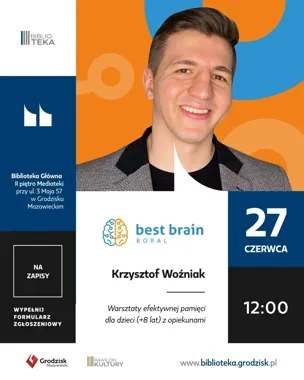 Best Brain w Grodzisku - dzieci sprawdzą pamięć i koncentrację bez opłat