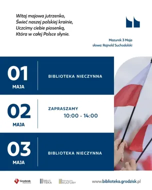 Biblioteka w majówkowym rytmie - kiedy zajrzeć, a kiedy poczekać