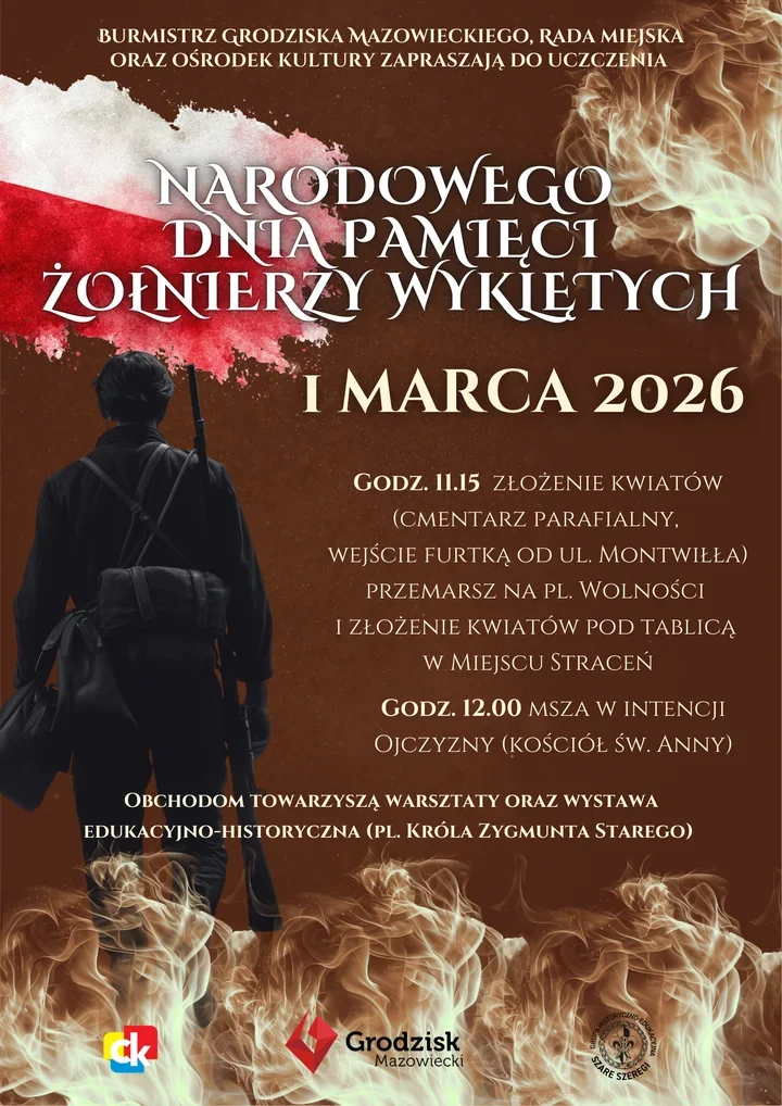 Część parkingu przy Centrum Kultury zamknięta – władze zapraszają na obchody Narodowego Dnia Pamięci Żołnierzy Wyklętych
