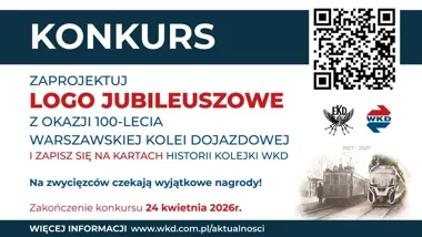 WKD szuka jubileuszowego znaku – a gmina otrzymała wsparcie na zbiornik w Chlebni