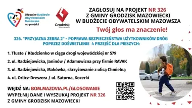 Projekt 326 czeka na głosy mieszkańców Grodziska Mazowieckiego