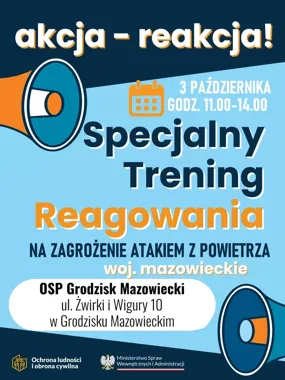 W Grodzisku Mazowieckim mieszkańcy przećwiczą reakcję na atak z powietrza