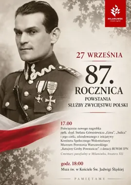 Nowy nagrobek bohatera konspiracji. Uroczystości w Milanówku
