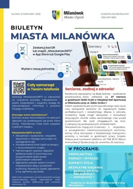 Drugi numer biuletynu Milanówka już dostępny. Zbiera drugi kwartał w jednym miejscu