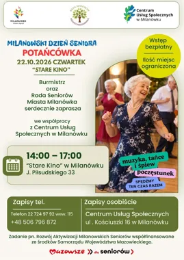 Bezpłatna potańcówka dla seniorów w Milanówku. Liczba miejsc ograniczona