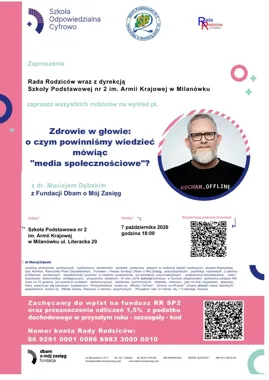 Rodzice porozmawiają o ekranach. W Milanówku odbędzie się wykład