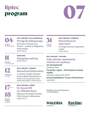 Bezpłatne koncerty i filmy w Milanówku. Lipiec w kulturze będzie gęsty