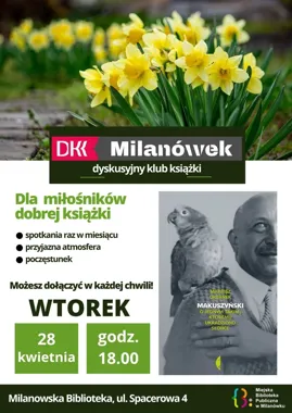 Makuszyński wróci do rozmowy w Milanówku podczas spotkania DKK