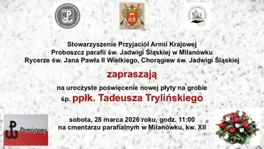 Nowa płyta ma ocalić pamięć o oficerze, który stanął w obronie munduru