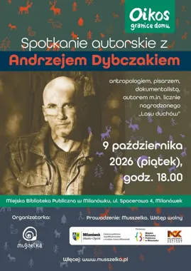 Andrzej Dybczak przyjedzie do Milanówka. Spotkanie w bibliotece będzie bezpłatne