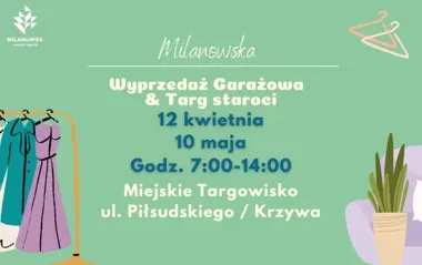 Wyprzedaż garażowa wraca do Milanówka – wystarczy 10 zł i nie trzeba rezerwacji