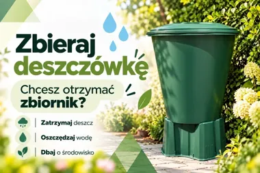 Darmowe zbiorniki na deszczówkę w Milanówku. Można też zdobyć 8000 zł