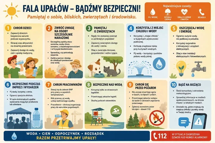 W Milanówku łatwiej znaleźć ulgę podczas upałów