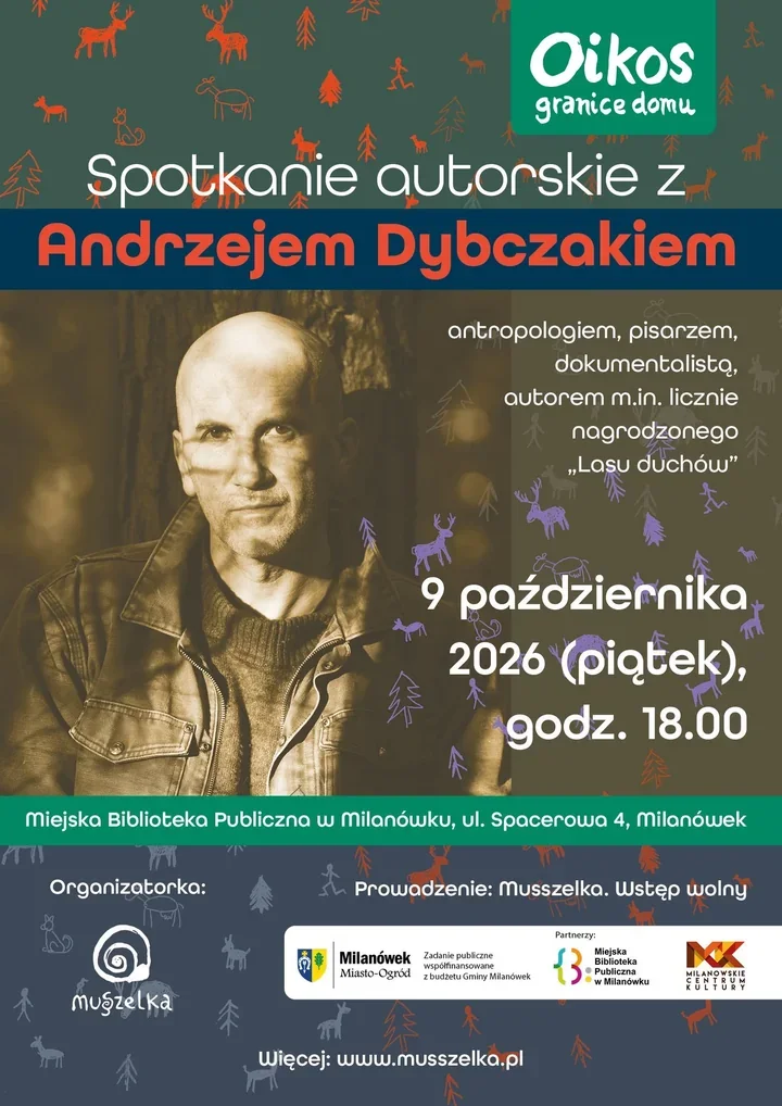 Andrzej Dybczak przyjedzie do Milanówka. Spotkanie w bibliotece będzie bezpłatne