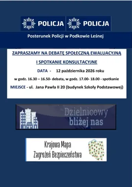 Policjanci zapraszają na dwa spotkania o bezpieczeństwie w Podkowie Leśnej