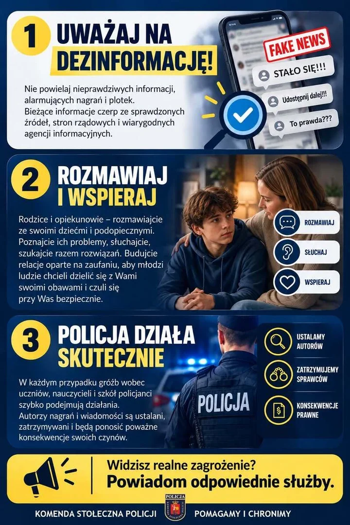 Internetowe groźby pod lupą Policji. Reagują także wobec uczniów