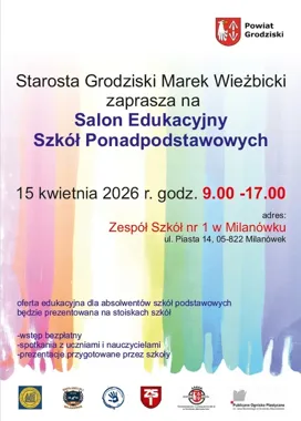 Salon Edukacyjny szkół ponadpodstawowych w Milanówku – dzień informacyjny dla ósmoklasistów